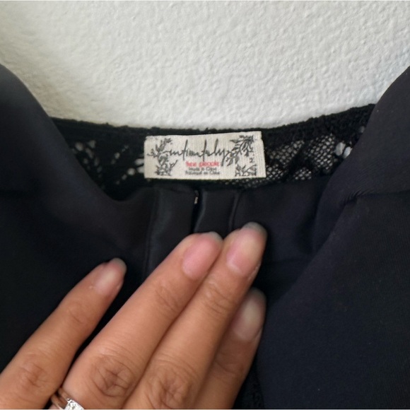 NWOT Intimately Free People Black Lace Night Rhythm Thong Bodysuit M | Lingerie - Picture 10 of 11